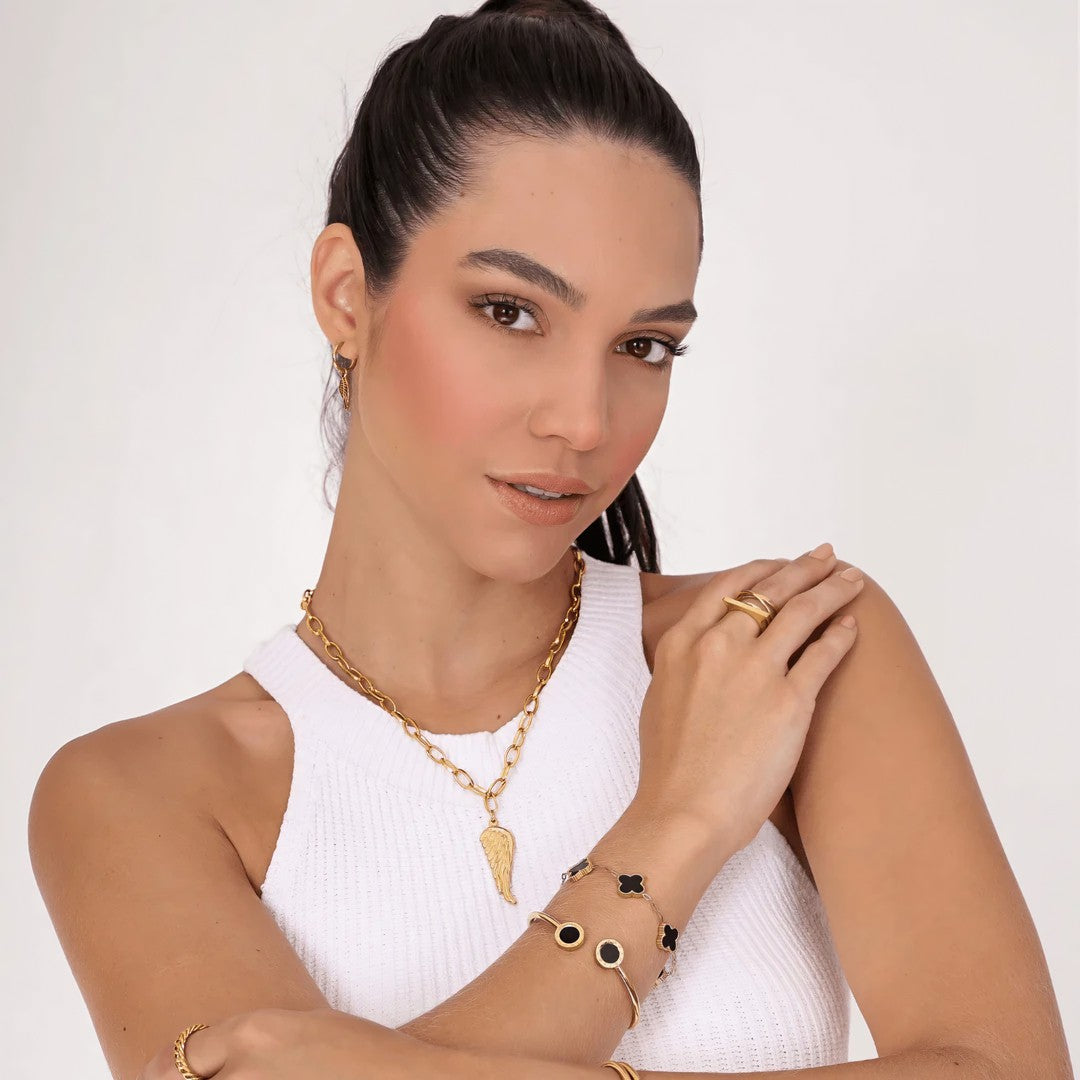 Bracelete Malu Banhado em Ouro 18k
