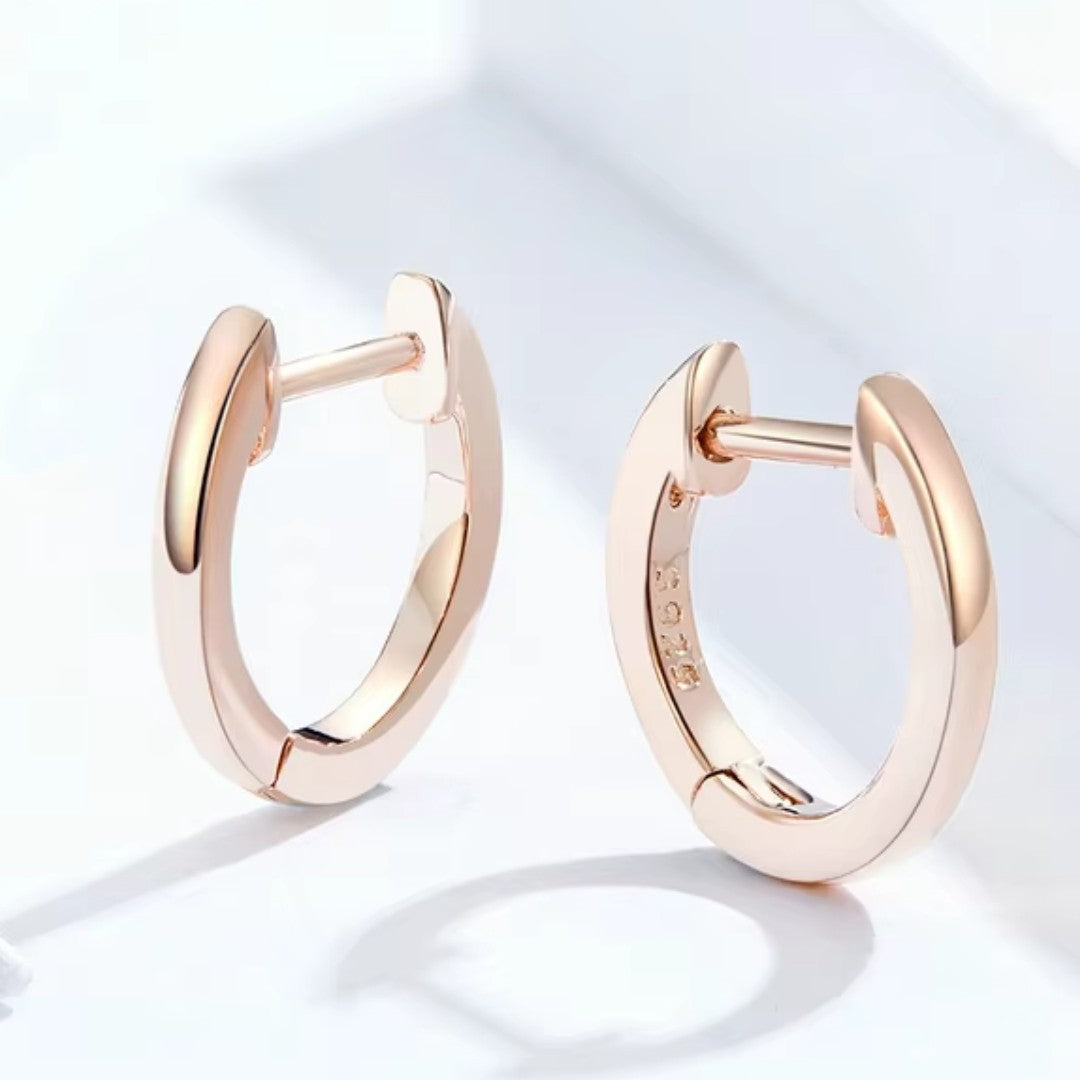 Brinco Cannes em Prata 925 Banhado em Ouro 18k Rosé