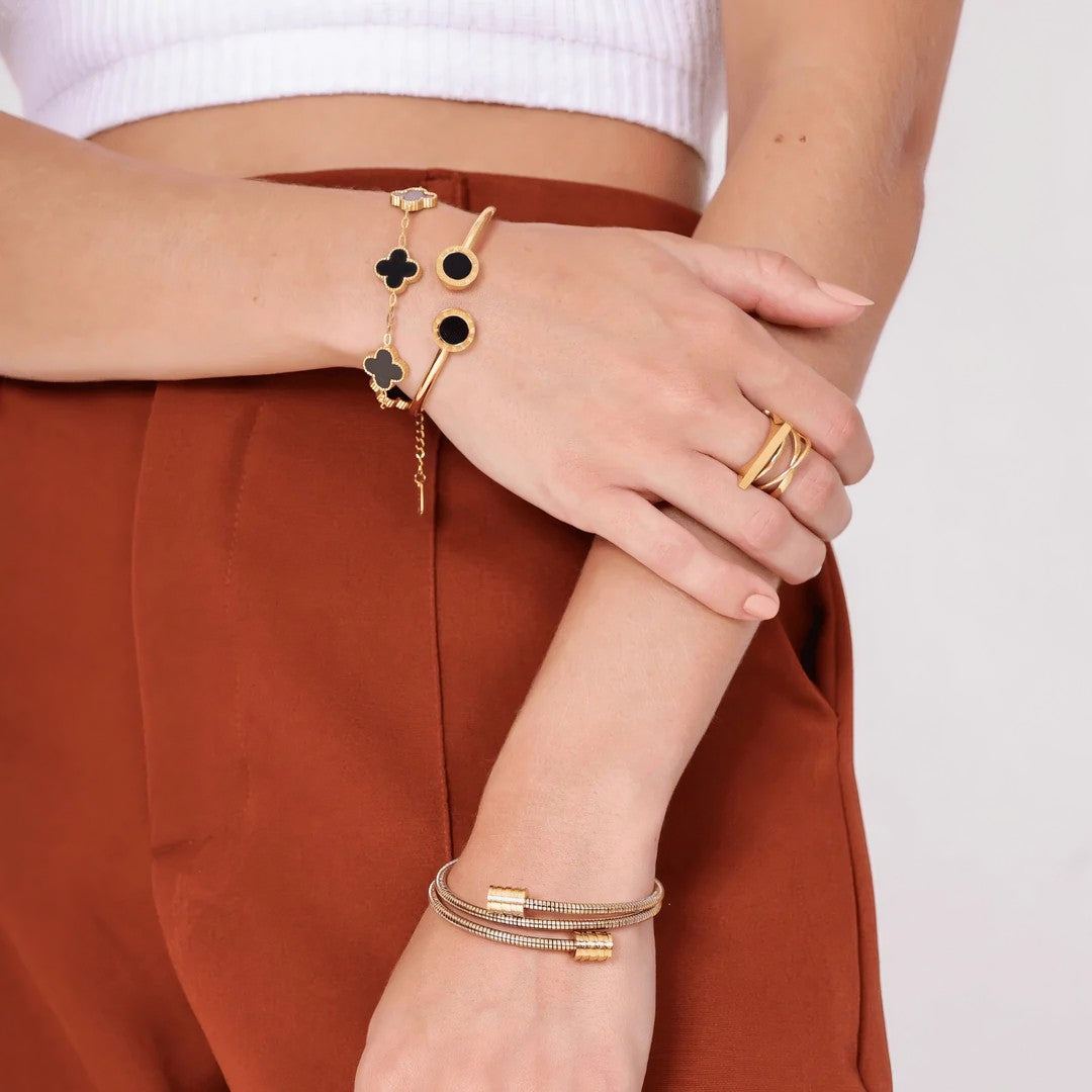 Bracelete Malu Banhado em Ouro 18k