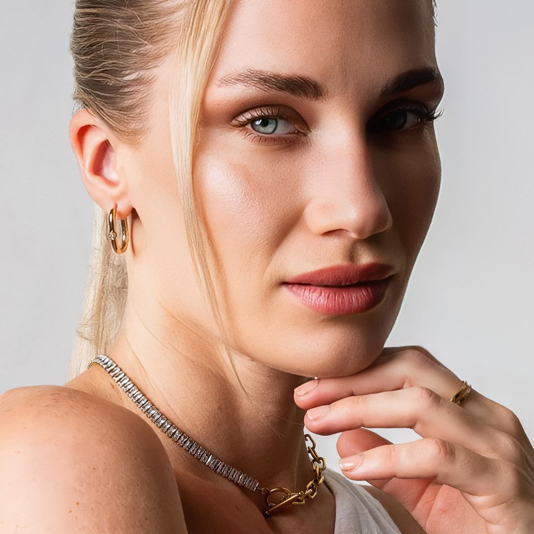 Gargantilha Riviera Banhado em Ouro 18k