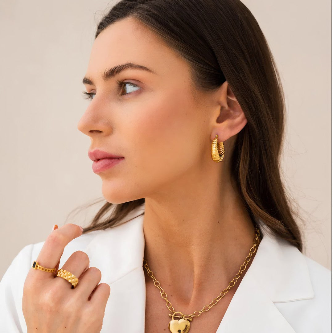 Brinco Iris Banhado em Ouro 18K