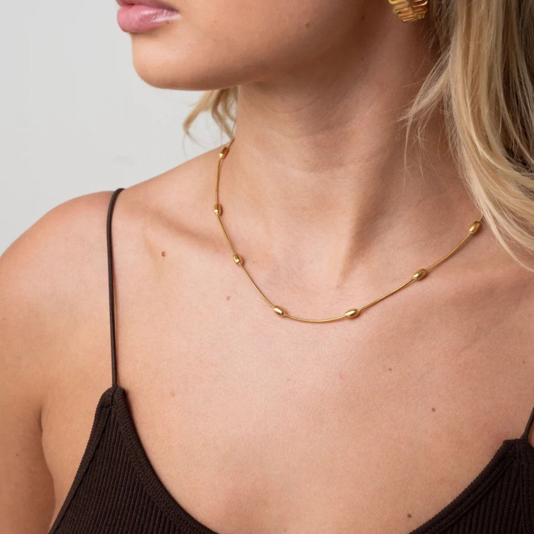 Colar Celeste Banhado em Ouro 18k