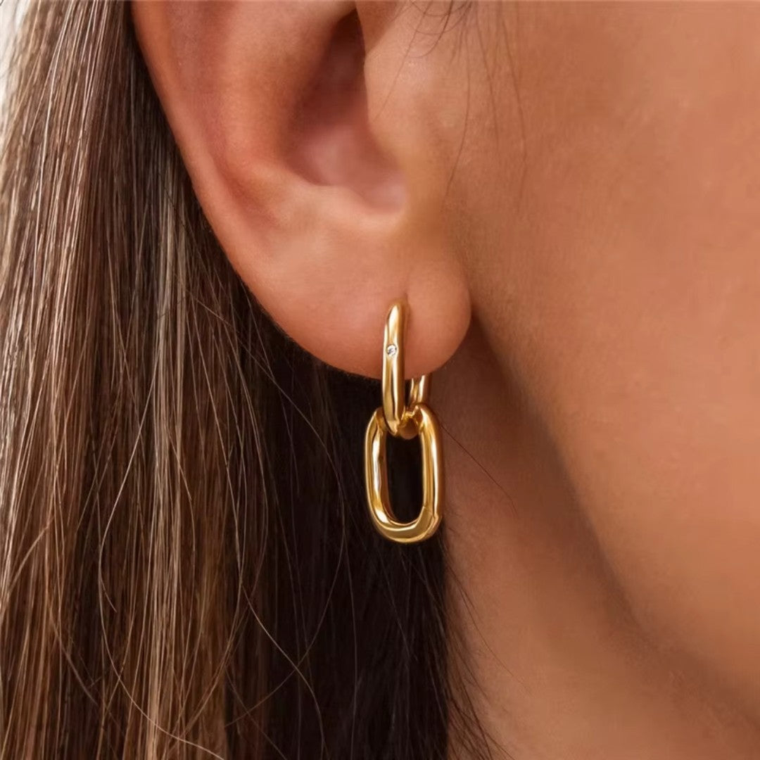 Brinco Cork em Prata 925 Banhado em Ouro 18k