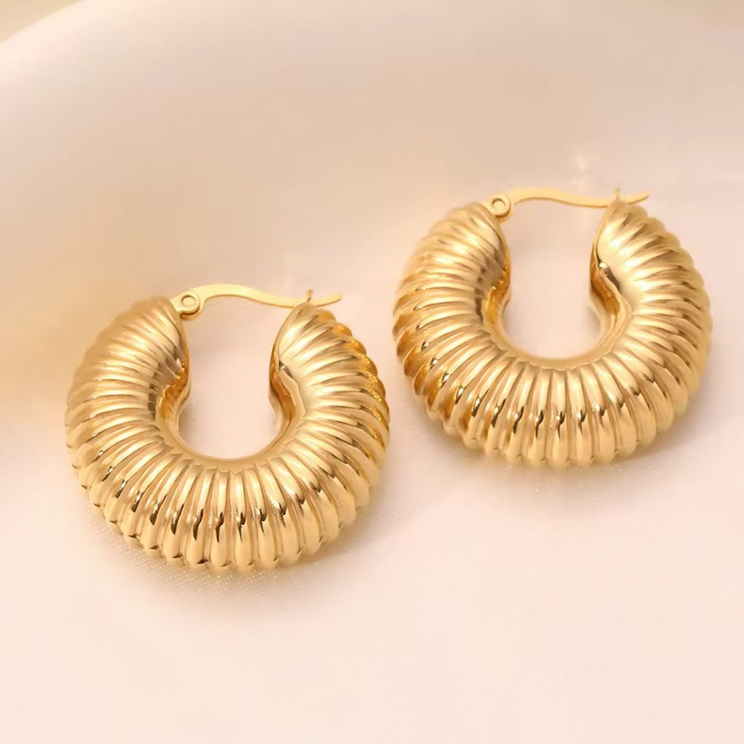 Brincos de Argolas Zara Banhado em Ouro 18k