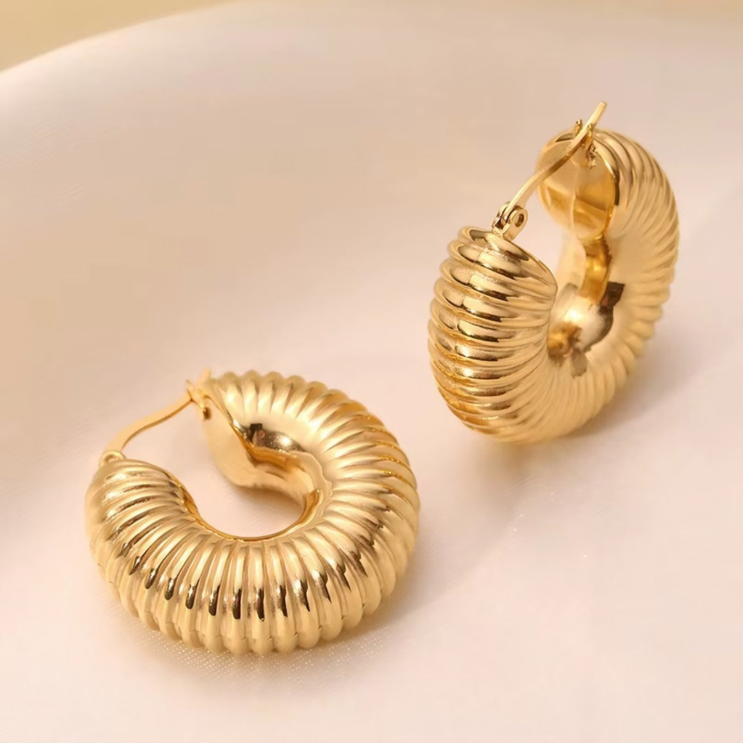 Brincos de Argolas Zara Banhado em Ouro 18k