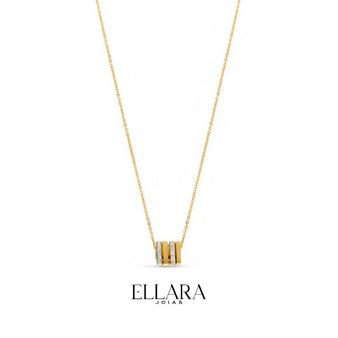 Colar Elisa Banhado em Ouro 18K