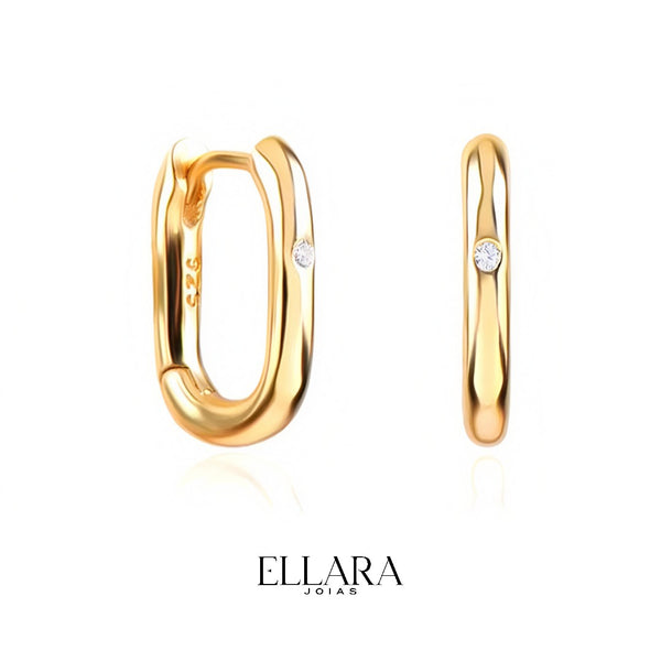 Brinco Cork em Prata 925 Banhado em Ouro 18k