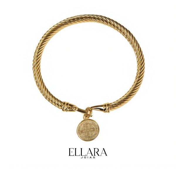 Bracelete São Bento Banhado em Ouro 18K