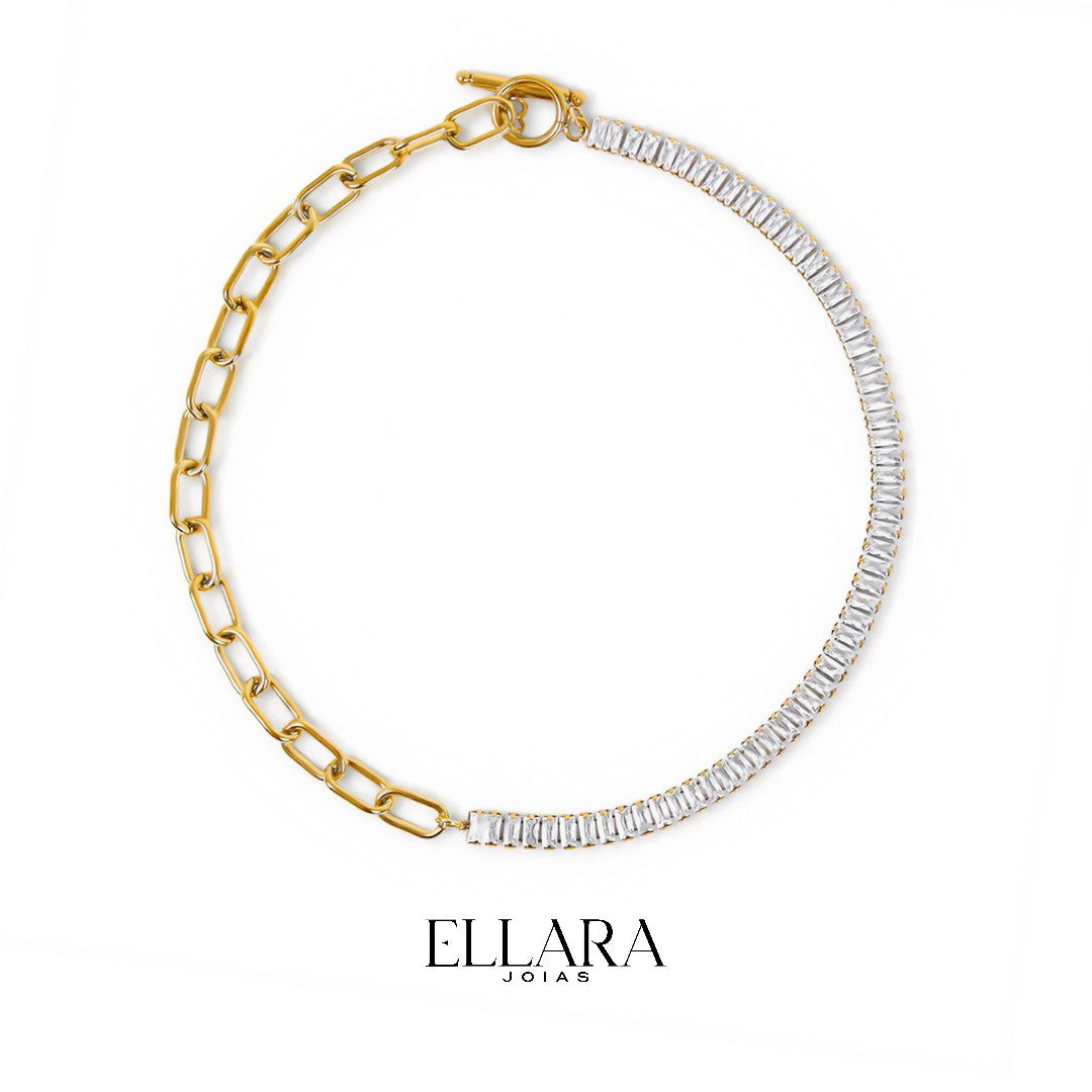 Gargantilha Riviera Banhado em Ouro 18k