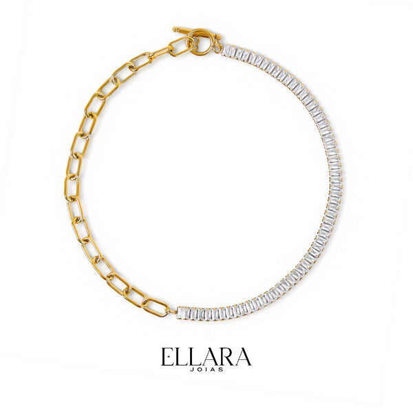 Gargantilha Riviera Banhado em Ouro 18k