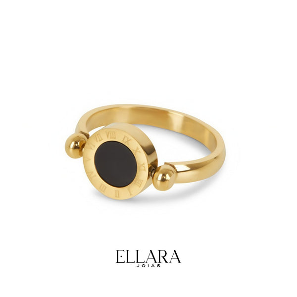 Anel Reflexo Banhado em Ouro 18K