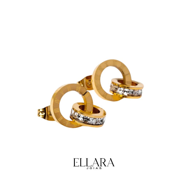 Brinco Clarisse Banhado em Ouro 18k