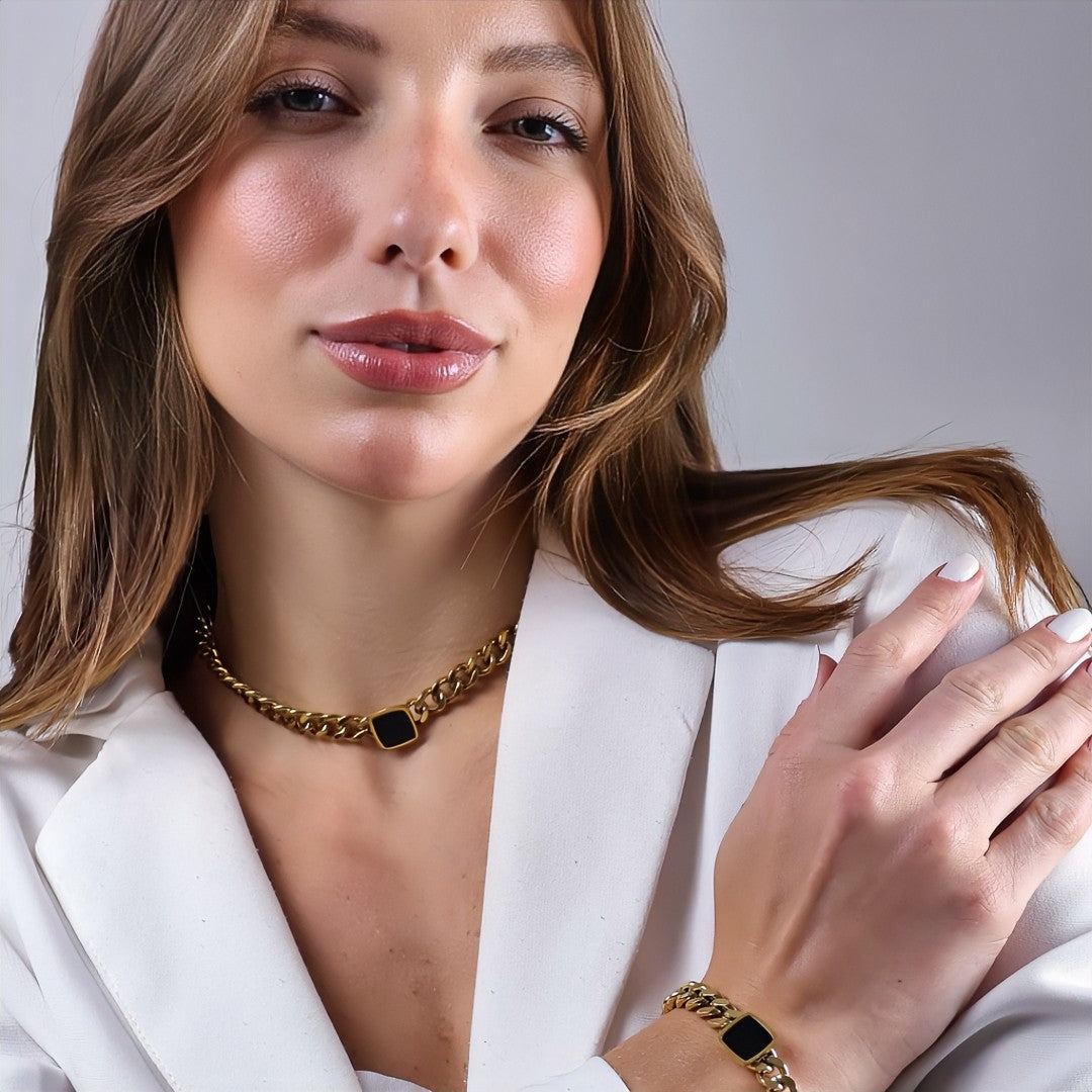 Colar Noah Mistério Banhado em Ouro 18k