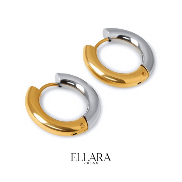 Brinco Argola Mayara Banhado em Ouro 18k