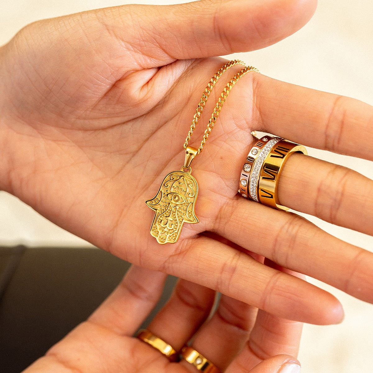 Anel Celeste Banhado em Ouro 18k