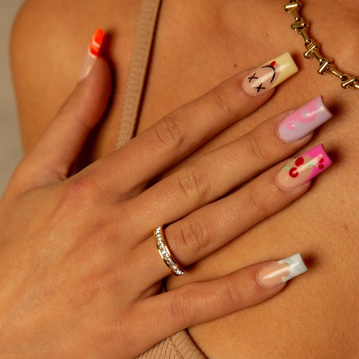 Anel Radiante Banhado em Ouro 18k