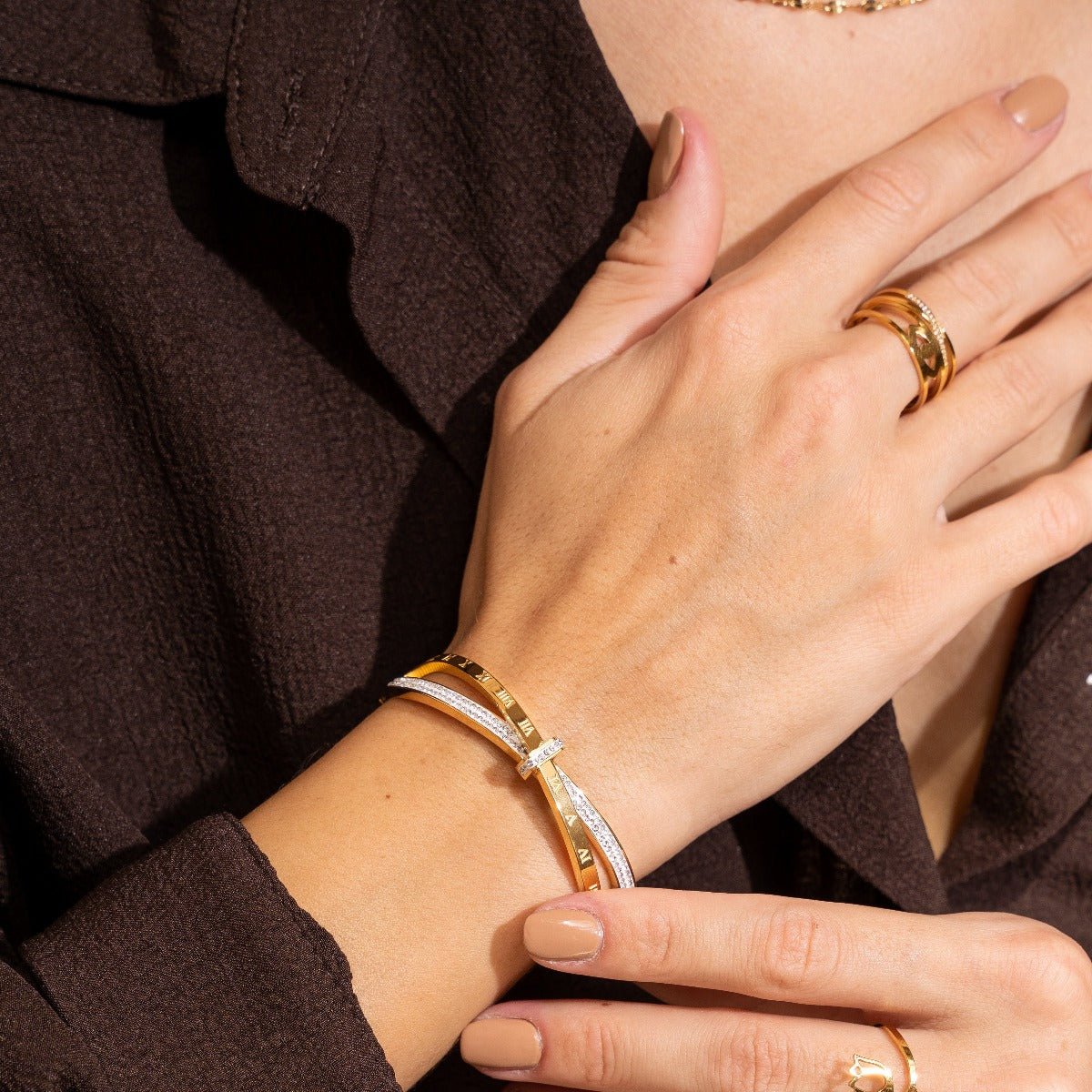 Bracelete Elisa Banhado em Ouro 18K