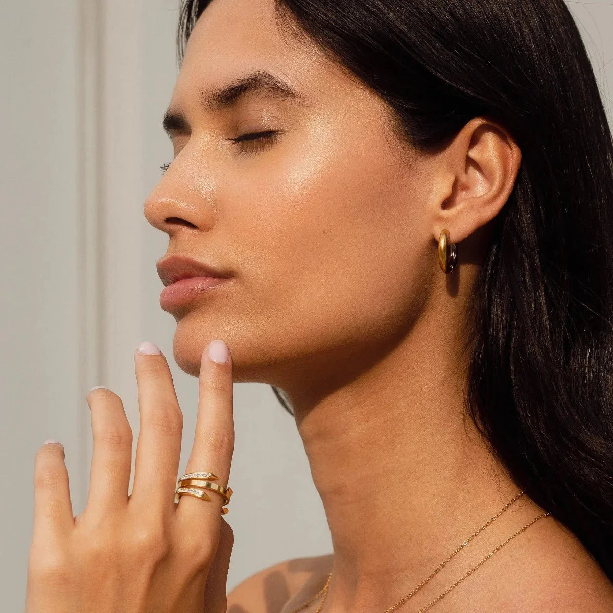 Brinco Argola Mayara Banhado em Ouro 18k