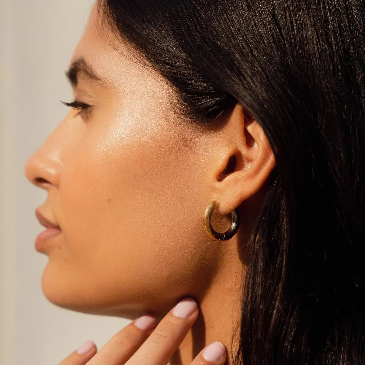 Brinco Argola Mayara Banhado em Ouro 18k